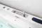 Гидромассажная ванна акриловая «Gemy» G9268 K 185/150 с каркасом с сифоном белая, картинка №10