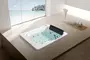 Гидромассажная ванна акриловая «Gemy» G9265 K 200/152 с каркасом с сифоном белая, картинка №2
