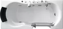 Гидромассажная ванна акриловая «Gemy» G9246 B 170/80 с каркасом с сифоном белая правая, картинка №2