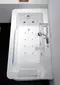 Гидромассажная ванна акриловая «Gemy» G9225 K 172/91 с каркасом с сифоном белая, картинка №2