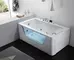 Гидромассажная ванна акриловая «Gemy» G9225 K 172/91 с каркасом с сифоном белая, фото №5