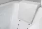 Гидромассажная ванна акриловая «Gemy» G9225 K 172/91 с каркасом с сифоном белая, изображение №4