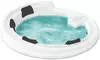 Гидромассажная ванна акриловая «Gemy» G9090 K 190/190 с каркасом с сифоном белая, картинка №2