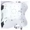 Гидромассажная ванна акриловая «Gemy» G9089 K 187/187 с каркасом с сифоном белая левая, фото №1