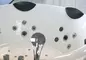 Гидромассажная ванна акриловая «Gemy» G9088 K 185/185 с каркасом с сифоном белая, картинка №2