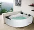 Гидромассажная ванна акриловая «Gemy» G9086 K 170/133 с каркасом с сифоном белая правая, изображение №4