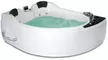Гидромассажная ванна акриловая «Gemy» G9086 K 170/133 с каркасом с сифоном белая левая, картинка №2