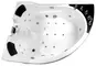 Гидромассажная ванна акриловая «Gemy» G9086 K 170/133 с каркасом с сифоном белая левая, фото №1