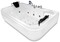 Гидромассажная ванна акриловая «Gemy» G9085 K 180/116 с каркасом с сифоном белая левая, картинка №2