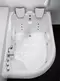 Гидромассажная ванна «Gemy» G9083 B 180/121 с каркасом с сифоном белая правая, фото №1