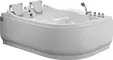 Гидромассажная ванна «Gemy» G9083 B 180/121 с каркасом с сифоном белая левая, картинка №2