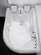 Гидромассажная ванна «Gemy» G9083 B 180/121 с каркасом с сифоном белая левая, фото №1