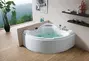 Гидромассажная ванна акриловая «Gemy» G9082 K 152/152 с каркасом с сифоном белая, фотография №3