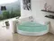 Аэромассажная ванна акриловая «Gemy» G9080 150/150 с каркасом с сифоном белая, фотография №3