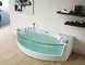 Аэромассажная ванна акриловая «Gemy» G9079 200/105 с каркасом с сифоном белая, изображение №4