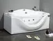 Гидромассажная ванна акриловая «Gemy» G9072 K 171/92 с каркасом с сифоном белая левая, фотография №3