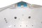 Гидромассажная ванна акриловая «Gemy» G9071 II K 181/181 с каркасом с сифоном белая, изображение №4