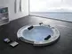 Гидромассажная ванна акриловая «Gemy» G9060 K 210/210 с каркасом с сифоном белая, картинка №2