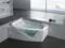 Гидромассажная ванна акриловая «Gemy» G9056 K L 170/130 с каркасом с сифоном белая левая, фотография №3