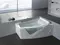 Гидромассажная ванна акриловая «Gemy» G9056 B 170/130 с каркасом с сифоном белая правая, фотография №3