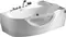 Гидромассажная ванна акриловая «Gemy» G9046 K 161/96 с каркасом с сифоном белая правая, фото №1