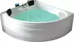Гидромассажная ванна акриловая «Gemy» G9041 K 150/150 с каркасом с сифоном белая, фото №1
