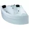 Гидромассажная ванна акриловая «Gemy» G9041 B 150/150 с каркасом с сифоном белая, фотография №3