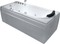 Гидромассажная ванна акриловая «Gemy» G9006-1.7 B 172/77 с каркасом с сифоном белая левая, картинка №2