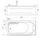 Гидромассажная ванна акриловая «Gemy» G9006-1.7 B 172/77 с каркасом с сифоном белая левая, фотография №3