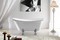 Ванна акриловая «Abber» AB9293 170/75 с ножками с сифоном белая, фотография №3