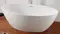 Ванна акриловая «Abber» AB9249 175/100 с каркасом с сифоном белая, фото №1