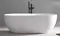 Ванна акриловая «Abber» AB9241 172/79 с каркасом с сифоном белая, картинка №2