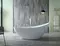 Ванна акриловая «Abber» AB9233 184/79 с каркасом с сифоном белая, картинка №6