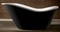 Ванна акриловая «Abber» AB9231B 170/80 с каркасом с сифоном белая/чёрная, фото №1