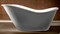 Ванна акриловая «Abber» AB9231 170/80 с каркасом с сифоном белая, фото №1