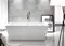 Ванна акриловая «Abber» AB9224 160/80 с каркасом с сифоном белая, изображение №4
