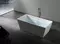 Ванна акриловая «Abber» AB9224 160/80 с каркасом с сифоном белая, фото №5