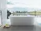 Ванна акриловая «Abber» AB9219 175/80 с каркасом с сифоном белая, фото №5