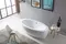 Ванна акриловая «Abber» AB9206 185/91 с каркасом с сифоном белая, изображение №4