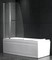 Шторка на ванну стеклянная «Gemy» New Rockcoco S03201 100/140 прозрачная/хром универсальная, картинка №2