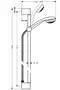 Душевой гарнитур «Hansgrohe» Crometta 27651000 хром, картинка №2