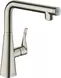 Смеситель для кухонной мойки «Hansgrohe» Metris Select M71 14847800 сталь, фото №1