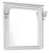 Зеркало «Aquanet» Паола 90 без света белый с патиной серебро, фото №1