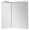 Зеркало «Aquanet» Корнер 80 с подсветкой угловое белое левое, картинка №2