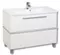 Мебель для ванной подвесная «Aquaton» Турин 100 белая с серебристой панелью, картинка №2