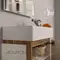 Мебель для ванной подвесная «Aquaton» Эклипс 46 М белая/эбони светлый левая/правая, картинка №6