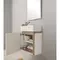 Мебель для ванной подвесная «Aquaton» Эклипс 46 М белая/эбони светлый левая/правая, фотография №3