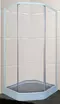 Душевой угол-ограждение «Parly» ZEP91 90/90 прозрачный/белый с поддоном универсальный, фото №1