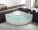 Гидромассажная ванна акриловая «Cerutti» C-401 150/150 с каркасом с сифоном белая, картинка №2