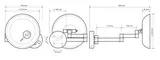 Косметическое зеркало «Bemeta» 116101802 на стену хром, картинка №2